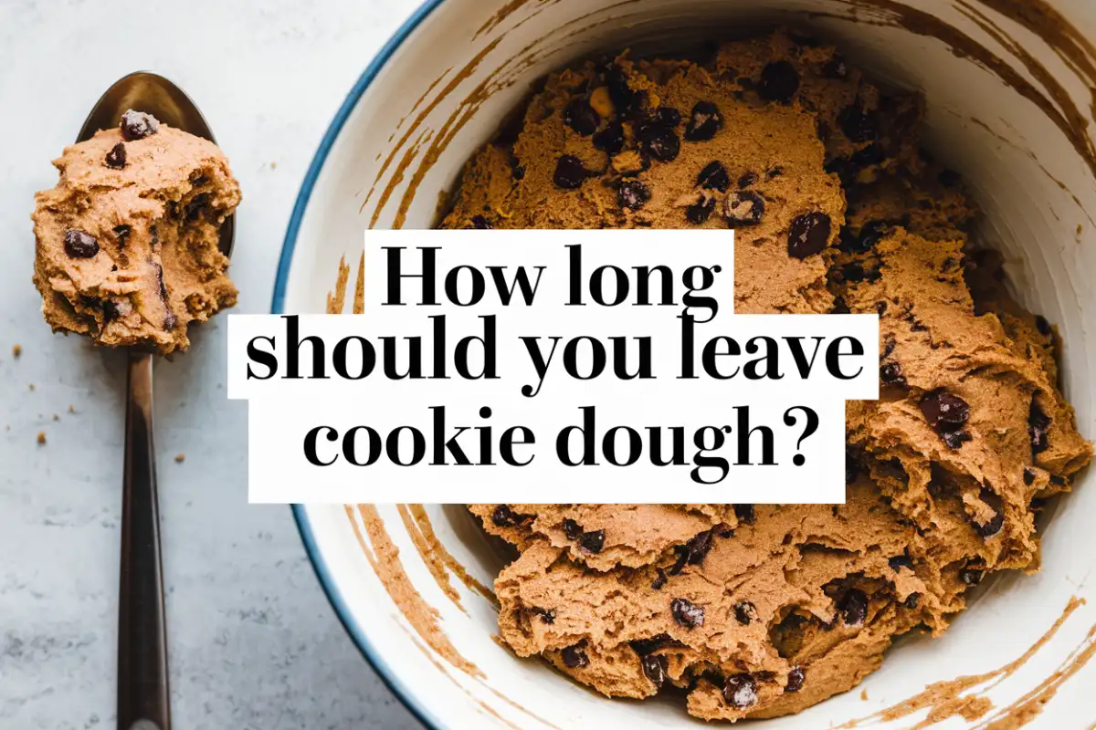 How long should you leave cookie dough?